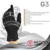 Meditex Nitrile Exam Gloves, 4 mil Palm, Latex Free, Powder-Free, Black, 100 Pk, Size S S